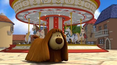 Dougal at the Magic Roundabout