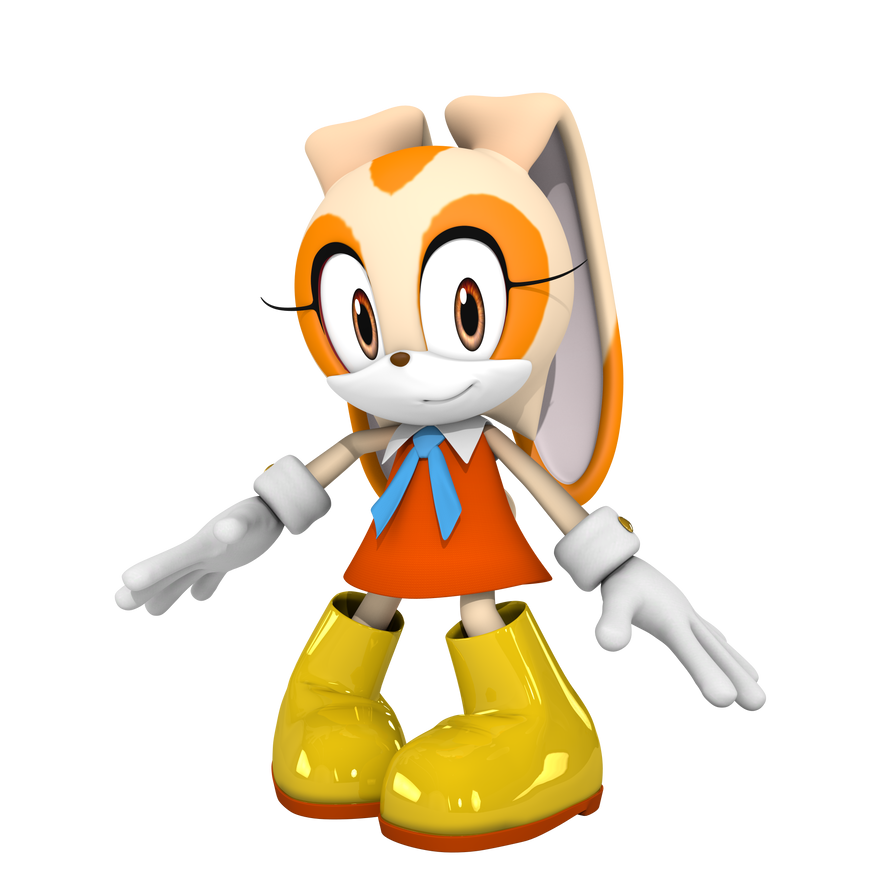 Cream the Rabbit 3D Render alt. (June 2024) by TPPercival on DeviantArt