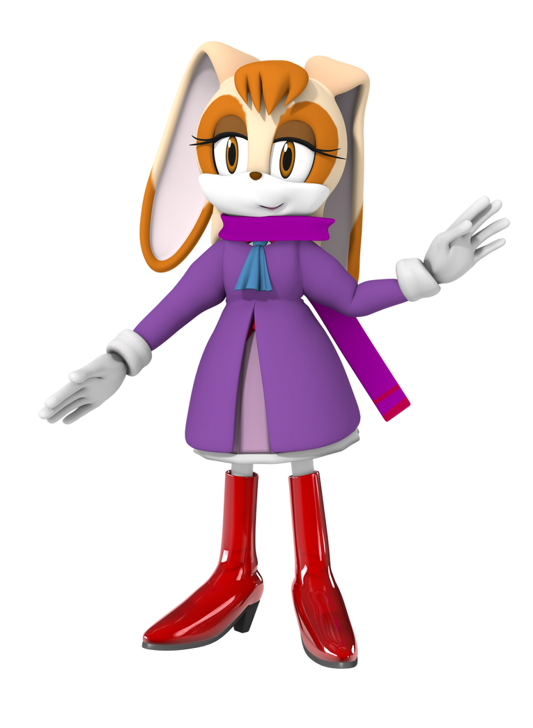 Vanilla Rabbit Filed Vanilla the Rabbit Winter outfit 3D render by TPPercival on DeviantArt