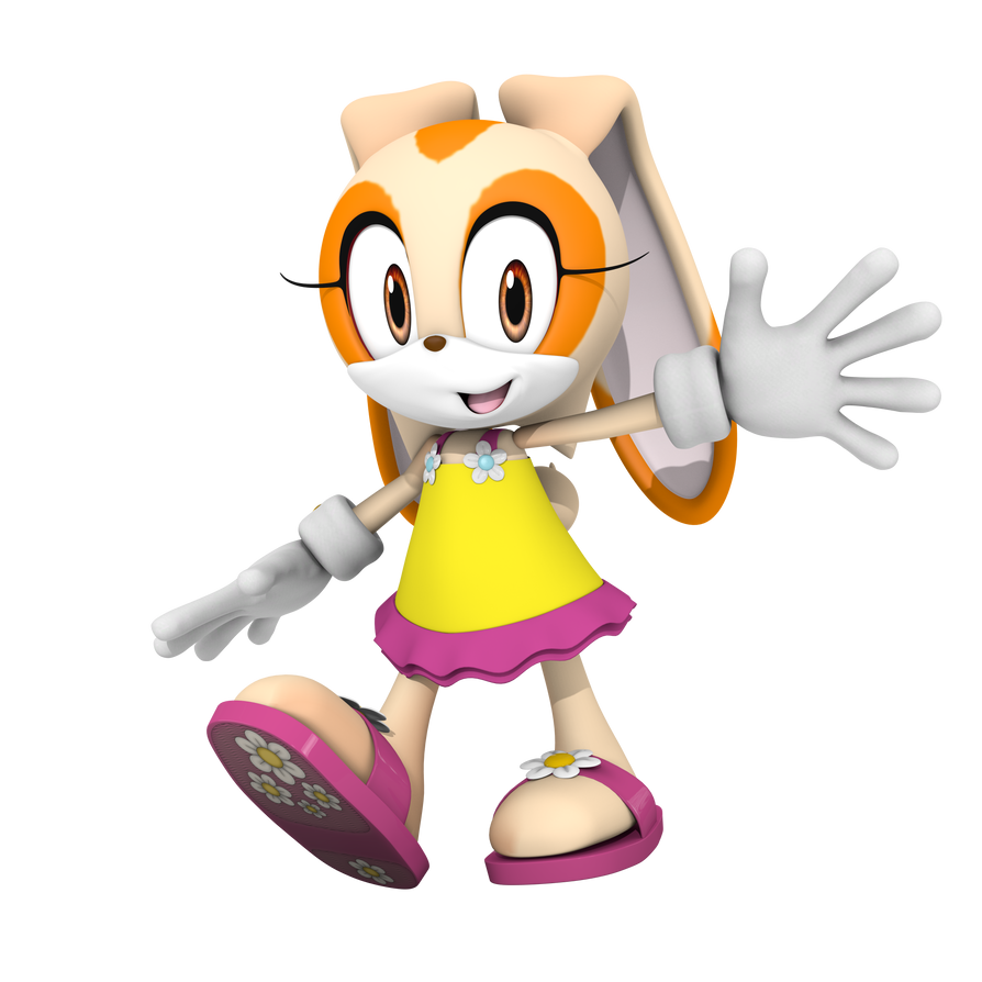 Cream Rabbit Real Cream the Rabbit 3D Render (August 2025) by TPPercival on DeviantArt