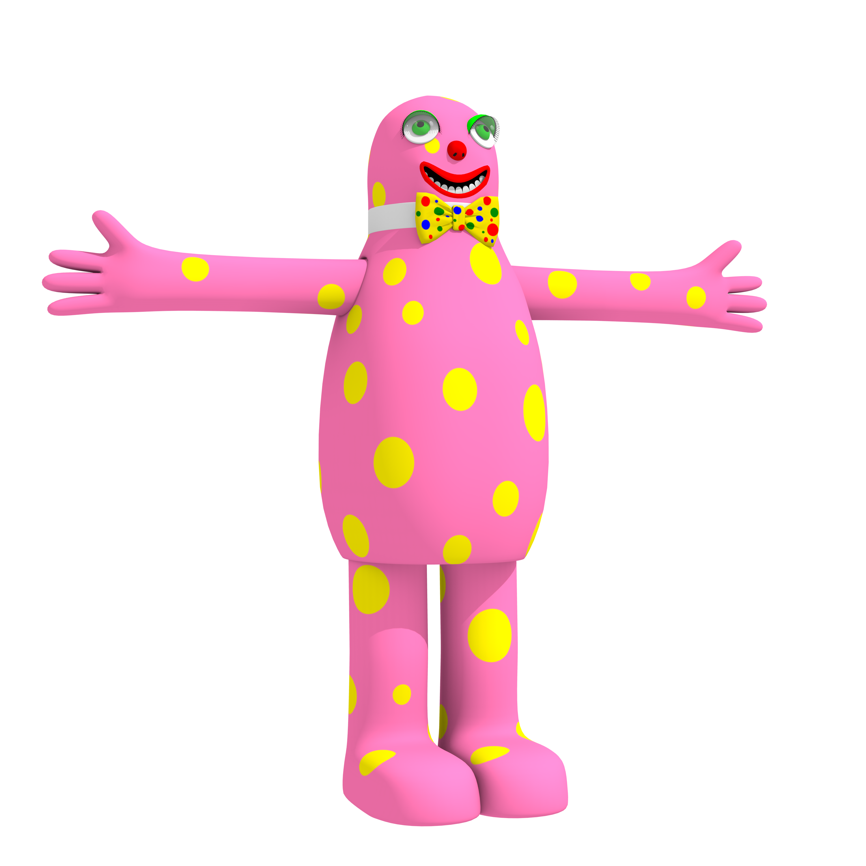Patterns Blobby Mr Blobby 3D Render by TPPercival on DeviantArt