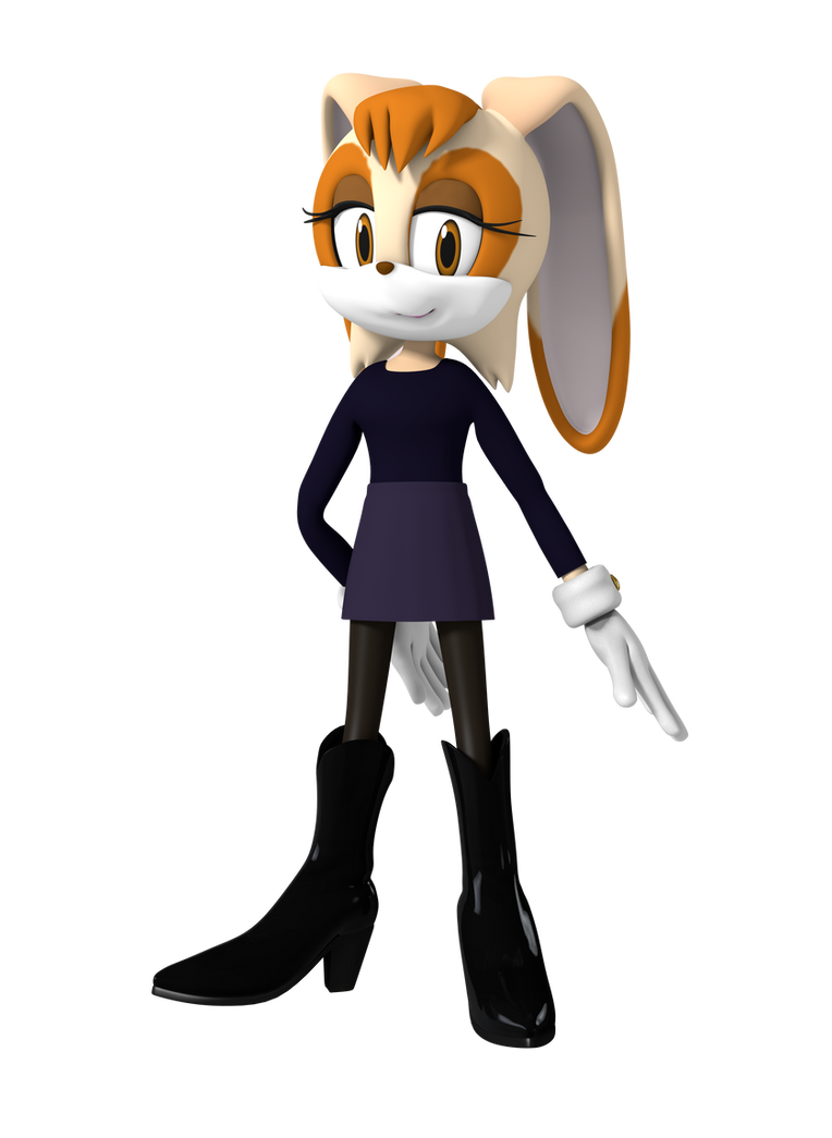 Vanilla the Rabbit (casual night outfit) 3D render by TPPercival on ...