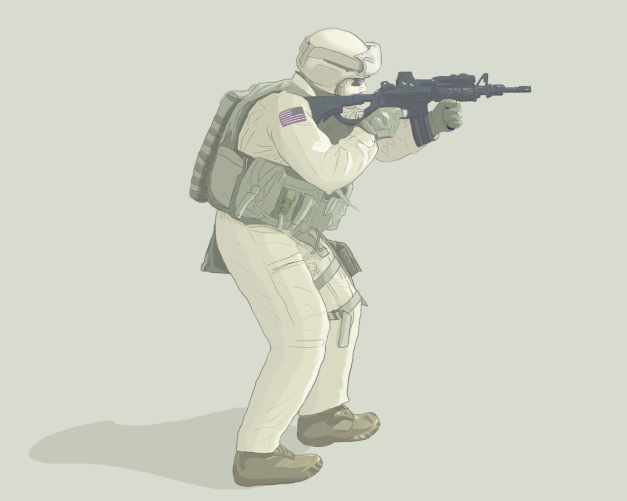 US Marine - dim outline