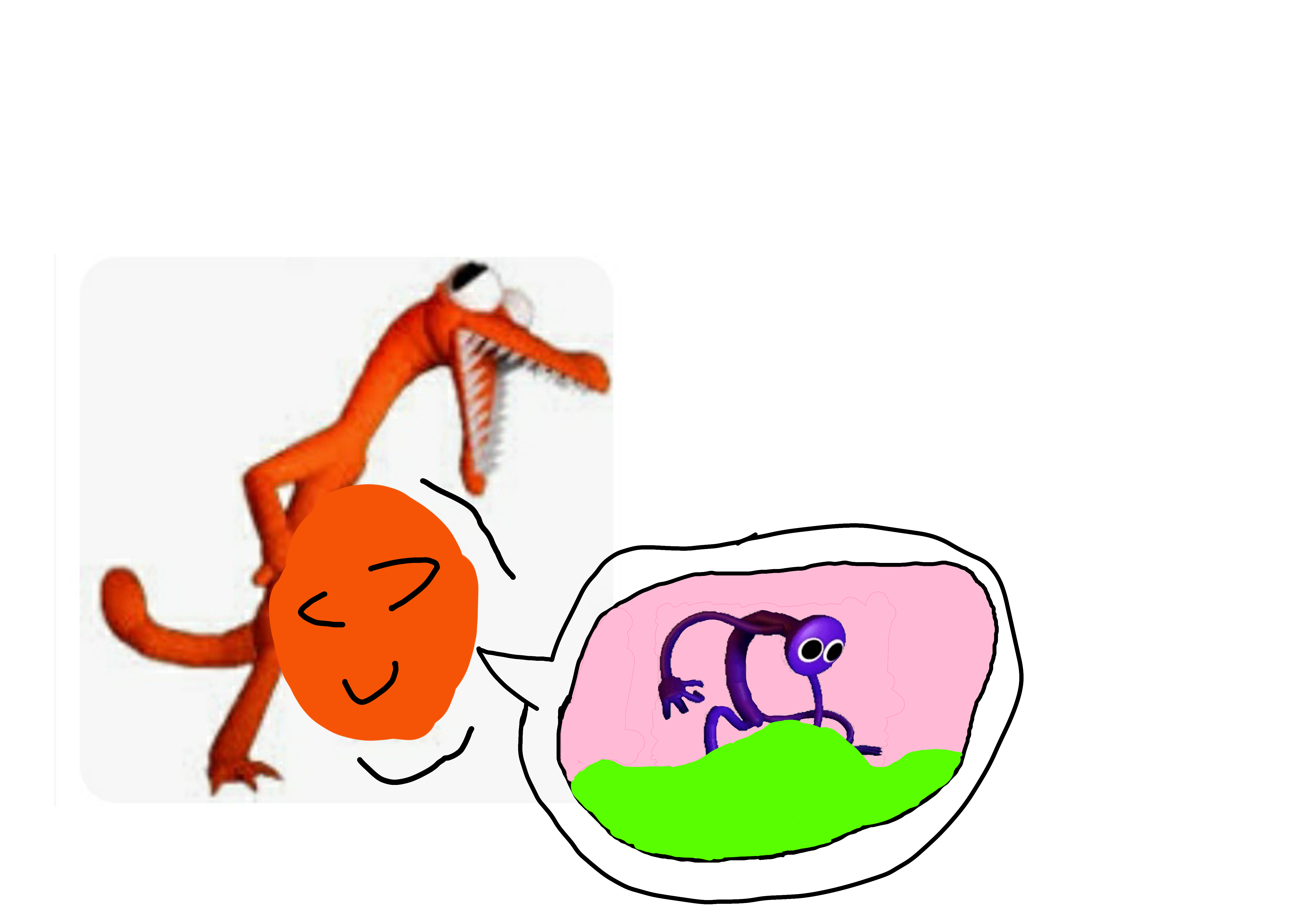 Orange Rainbow Friends Png, Orange From Rainbow Friends Png