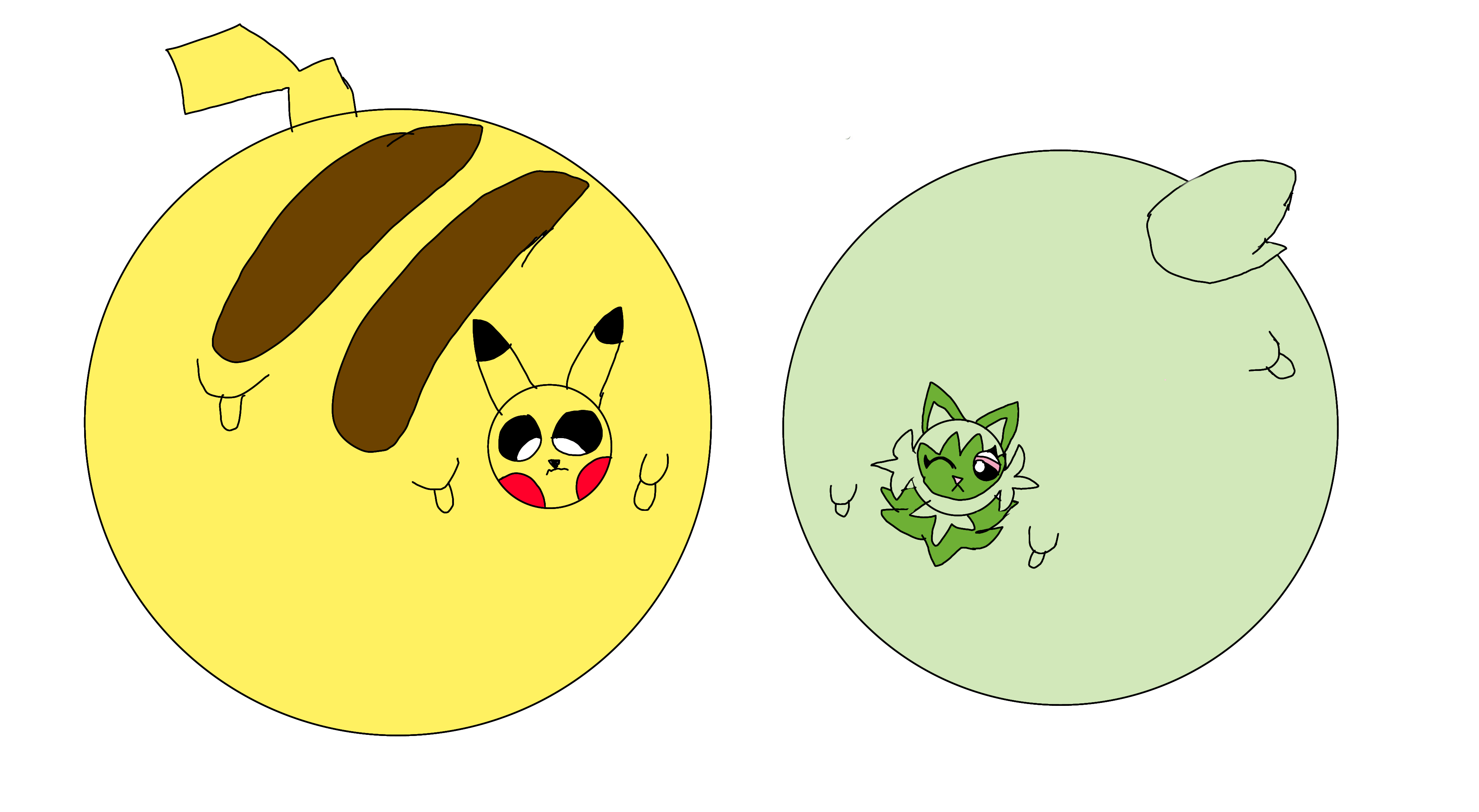 Pikachu Pokemon Inflation Pikachu and sprigatito inflated by sumayyahcats on DeviantArt