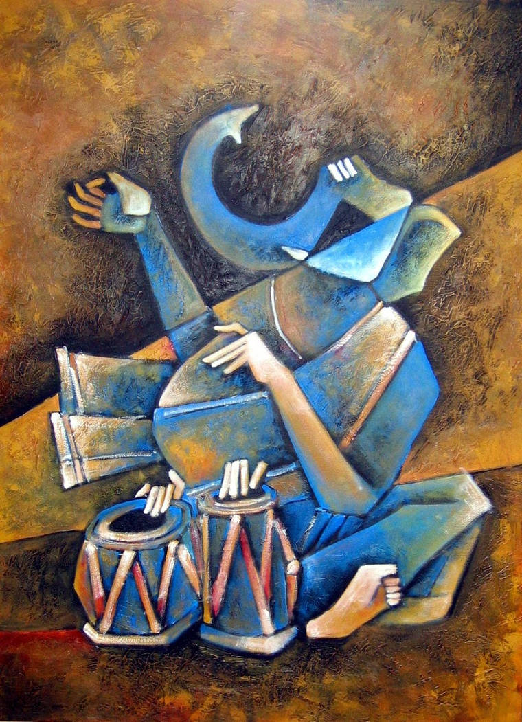 Ganesha playing Tabla by vishalmisra