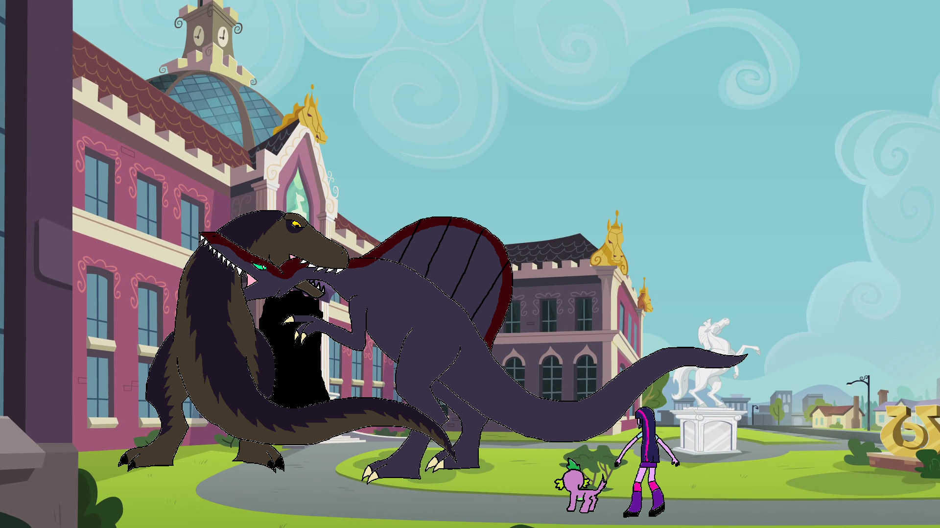 Top 144+ T rex vs spinosaurus cartoon - Tariquerahman.net