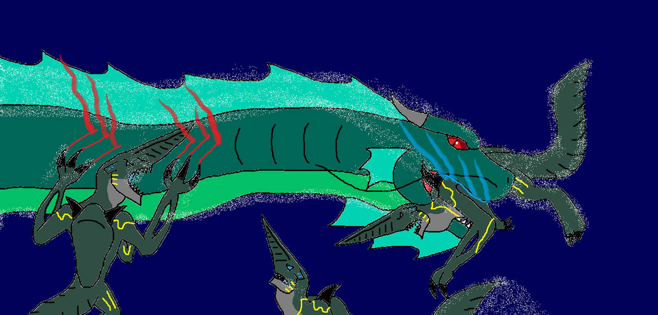Deviantart Legendary Manda EG Kaiju Legendary Manda vs Knifeheads by Syfyman2XXX on DeviantArt