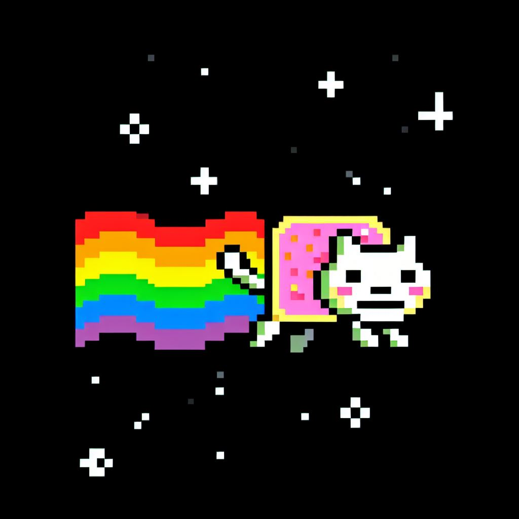 Nyan Cat {Pixel Art} by KittyRainicornDemon on DeviantArt