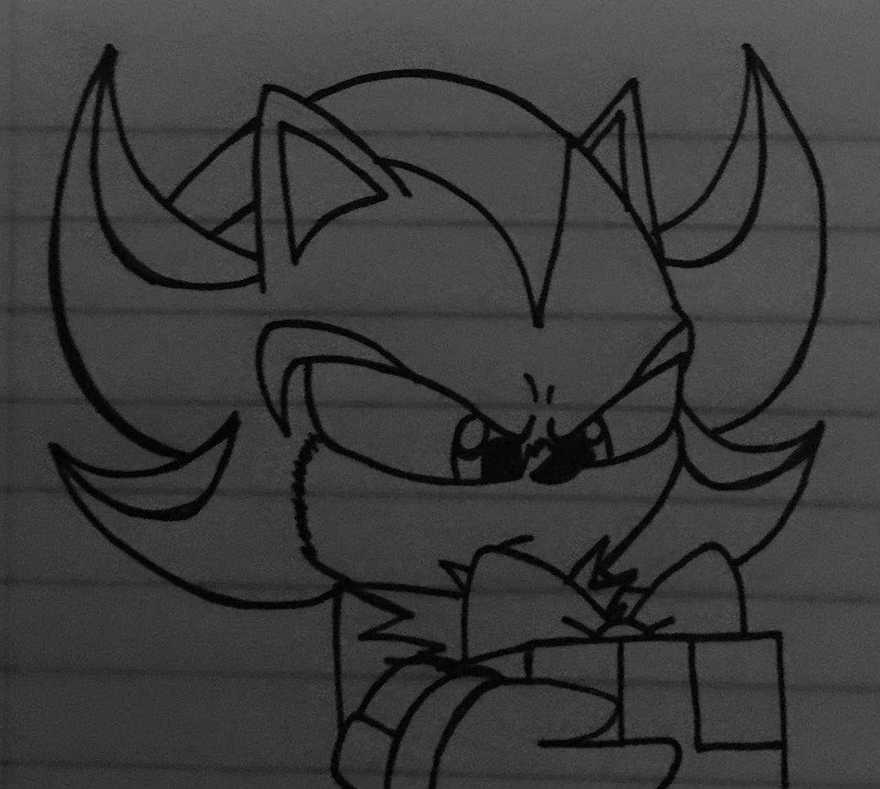 SONIC 3 HYPE — Shadow (old sketch I drew a year ago and I just