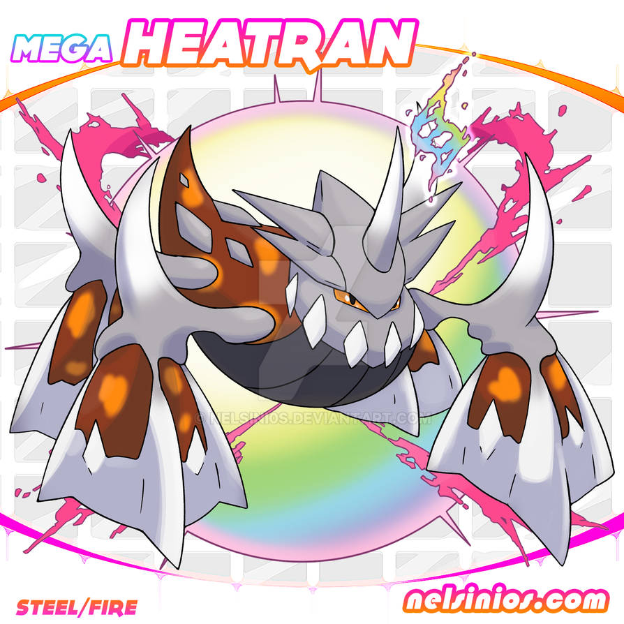 Heatran Mega Heatran by nelsini0s on DeviantArt