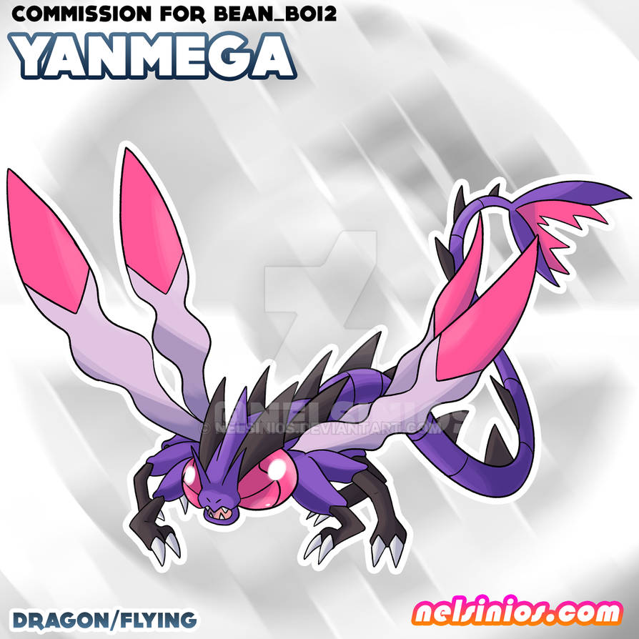Yanmega - Commission by nelsini0s on DeviantArt