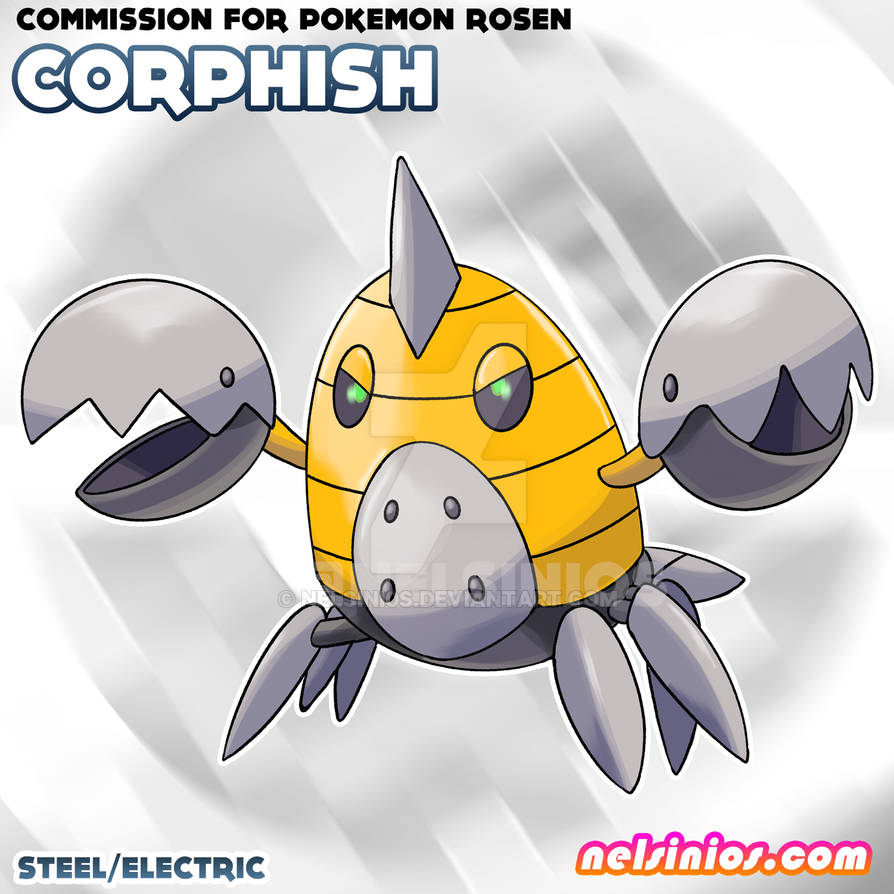Corphish - Commission by nelsini0s on DeviantArt