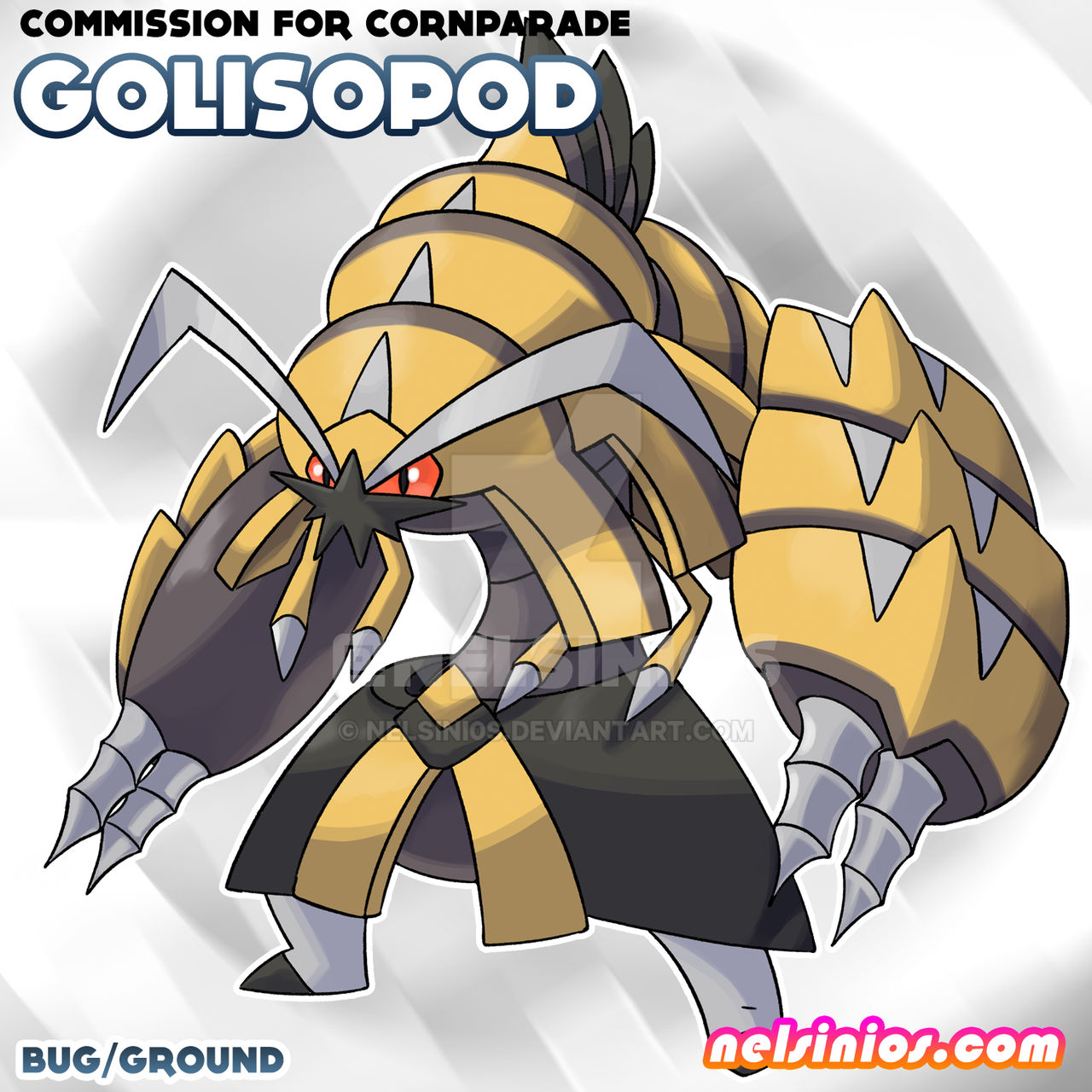 Golisopod - Commission by nelsini0s on DeviantArt