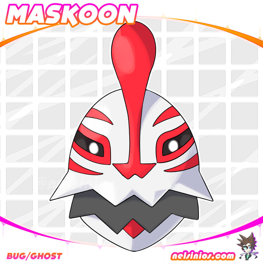 Maskon Pokemon Maskoon by nelsini0s on DeviantArt