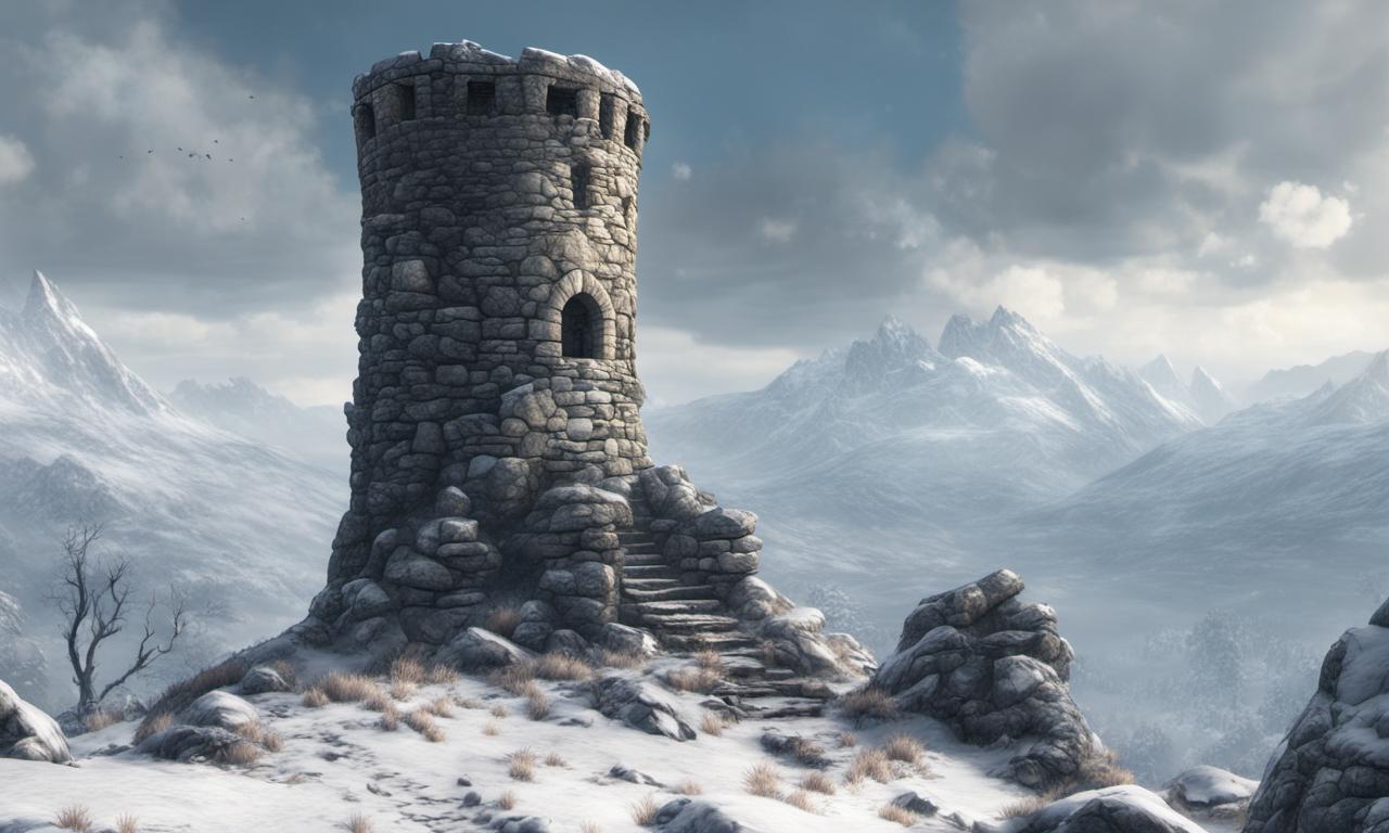 Crumbling Watchtower Ruined Watchtower by karlomura on DeviantArt