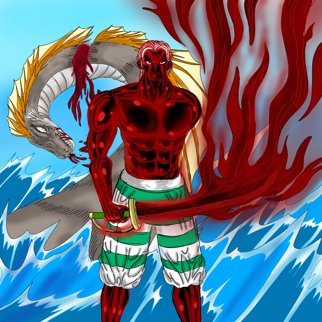 Shanks Fullbody Haki by Drakezein99 on DeviantArt