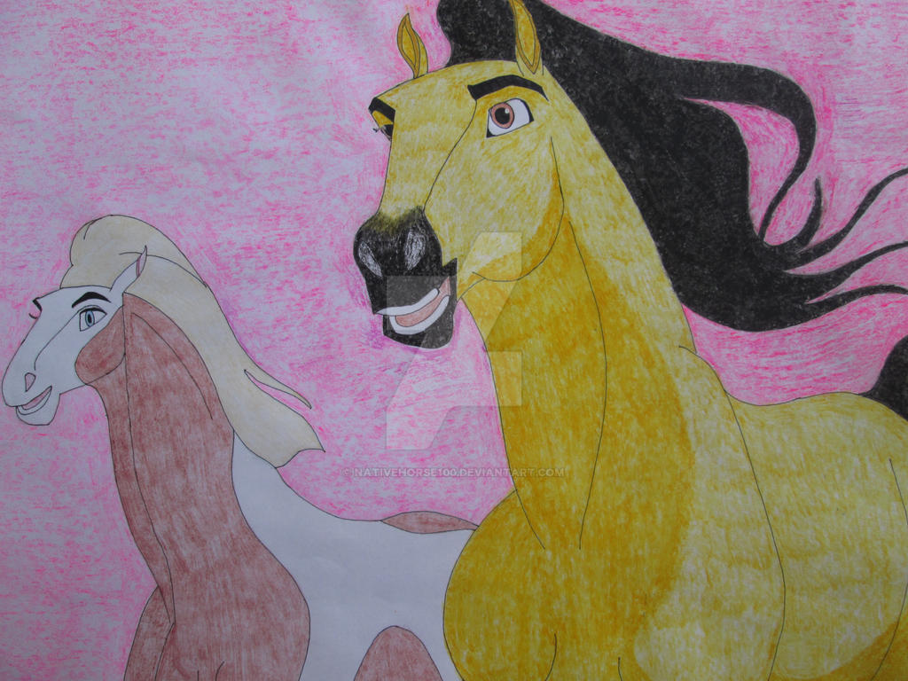 Spirit and Rain running home