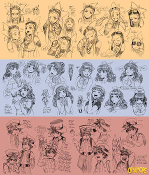 Expression sketches for Cryamore