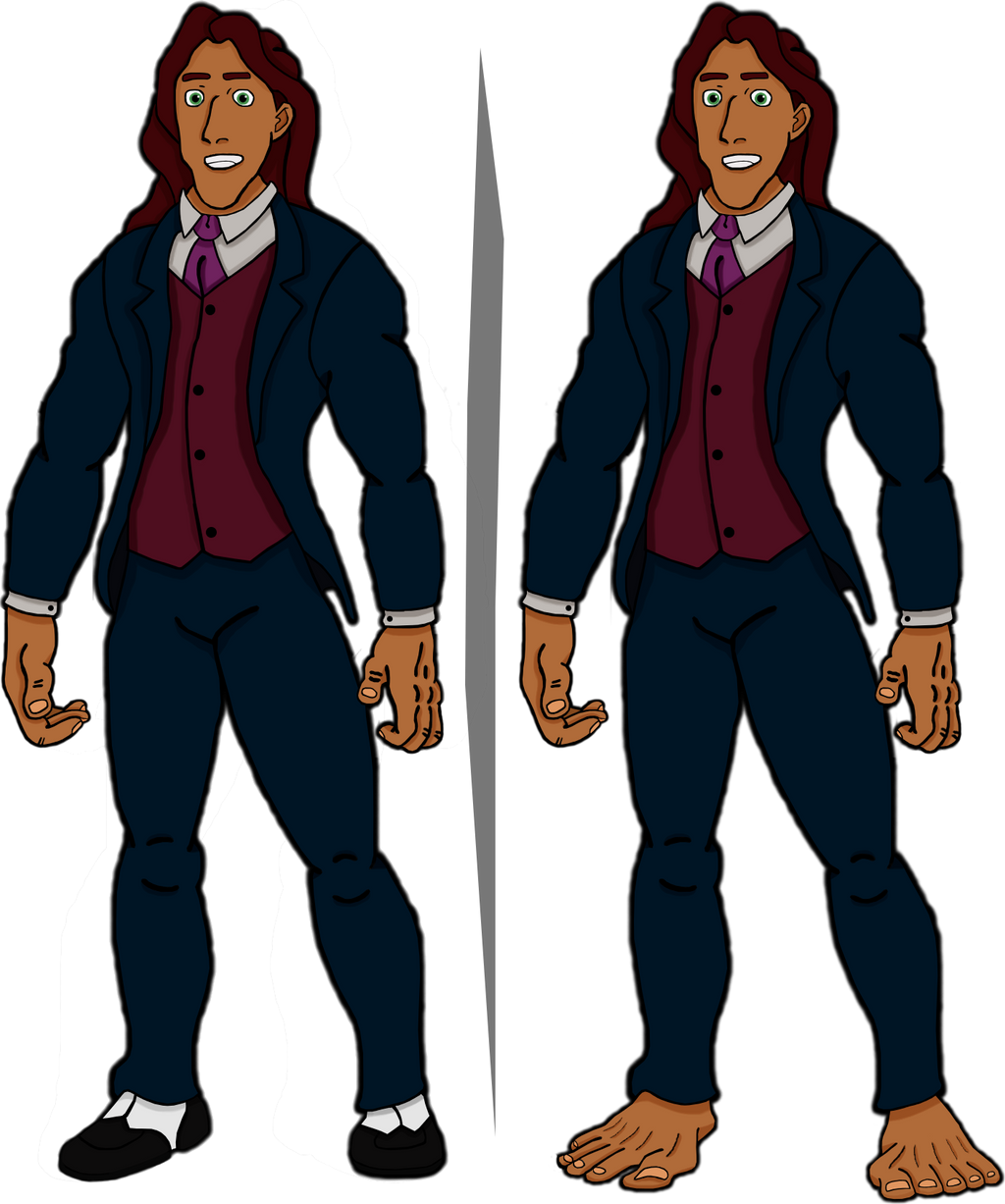 Adult Tarzan in his father's suit (transparent bg)