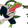 Grovyle as TARZAN 3 (transparent background)