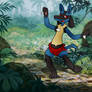 Request by conlimic000: LUCARIO AS MOWGLI