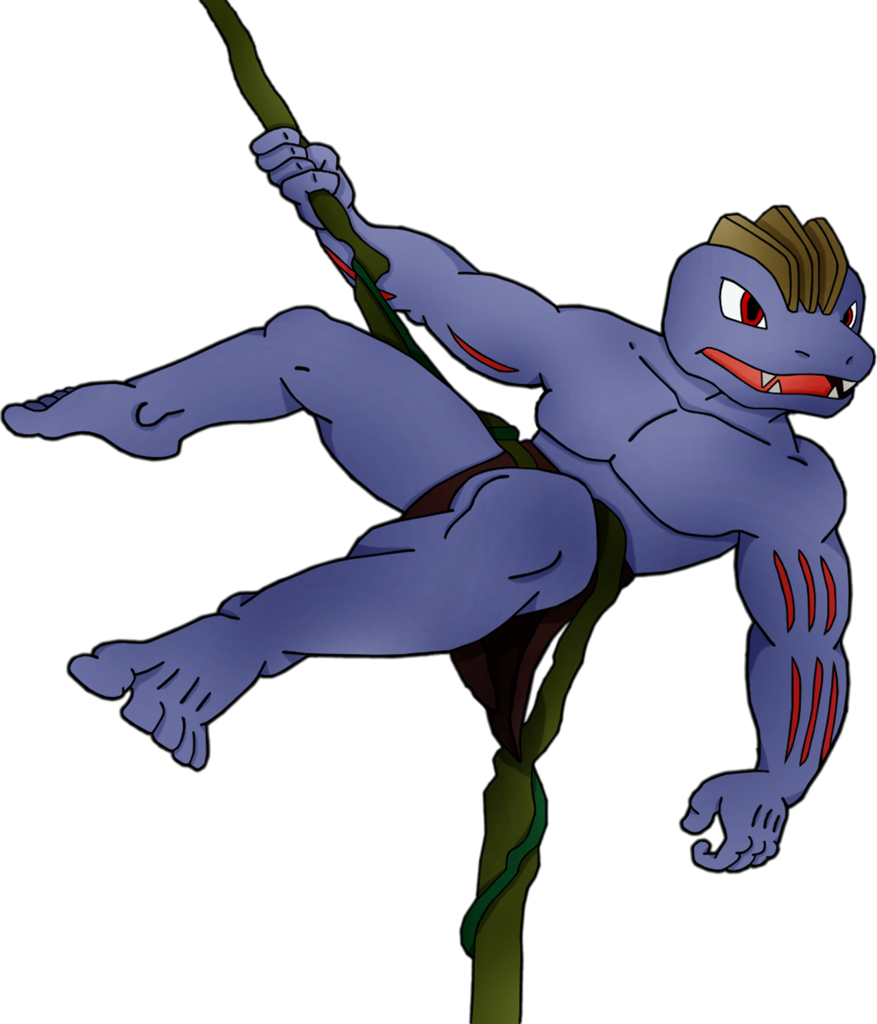 Machoke as TARZAN 1 (transparent background)