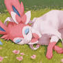 Sylveon sleeping - pokemon