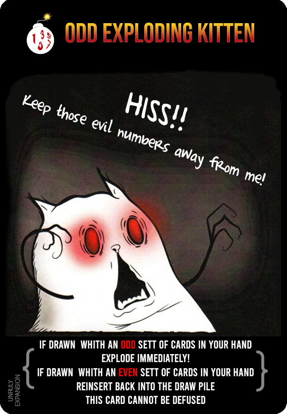 Odd Exploding Kitten-V1 by conquesttintin on DeviantArt