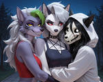 Loona Roxy Mal0 - Friends Through Thin and Thick! by Jackal-of-Hearts ...