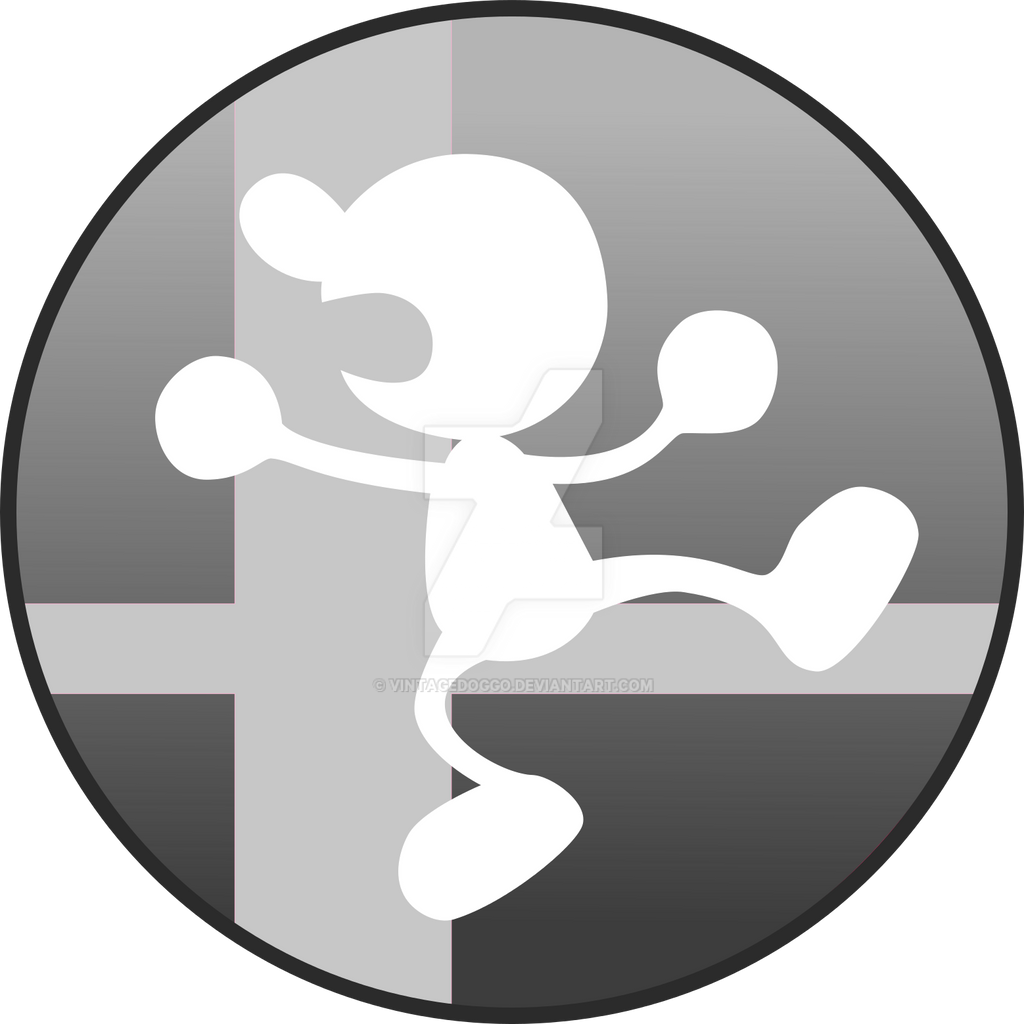 Super Smash Bros Mr Game and Watch Button