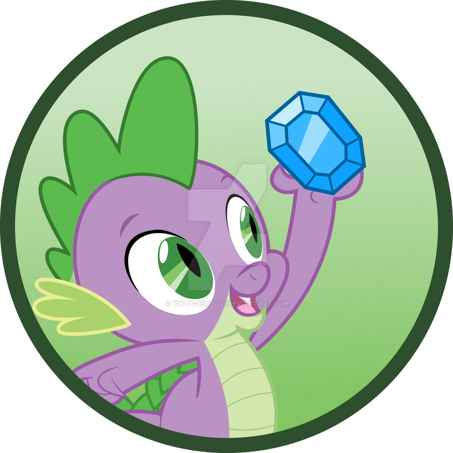 Spike Button by VintageDoggo on DeviantArt