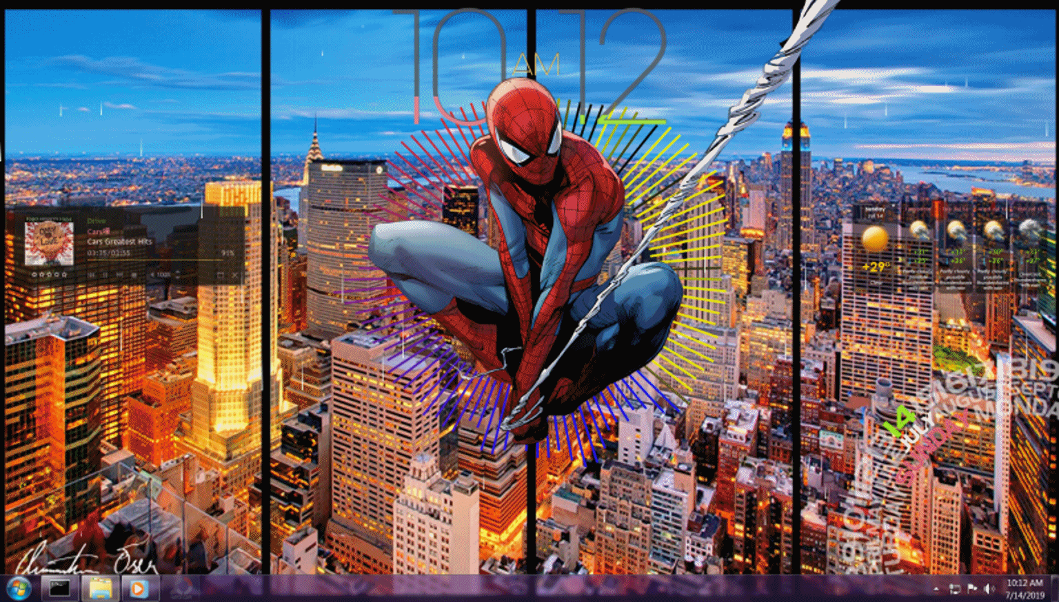 Spiderman Rainmeter Desktop by jlfarfan on DeviantArt