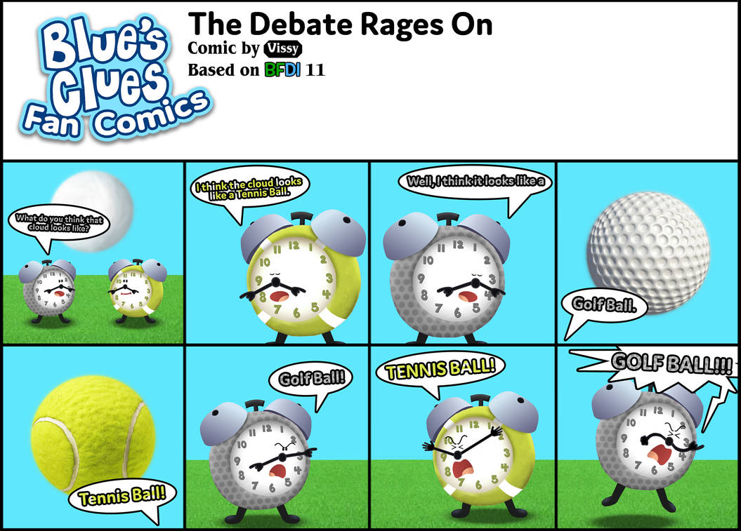 Blue's Clues The Debate Rages On by Vissy1 on DeviantArt Blue's Clues The Debate Rages On by Vissy1 on DeviantArt