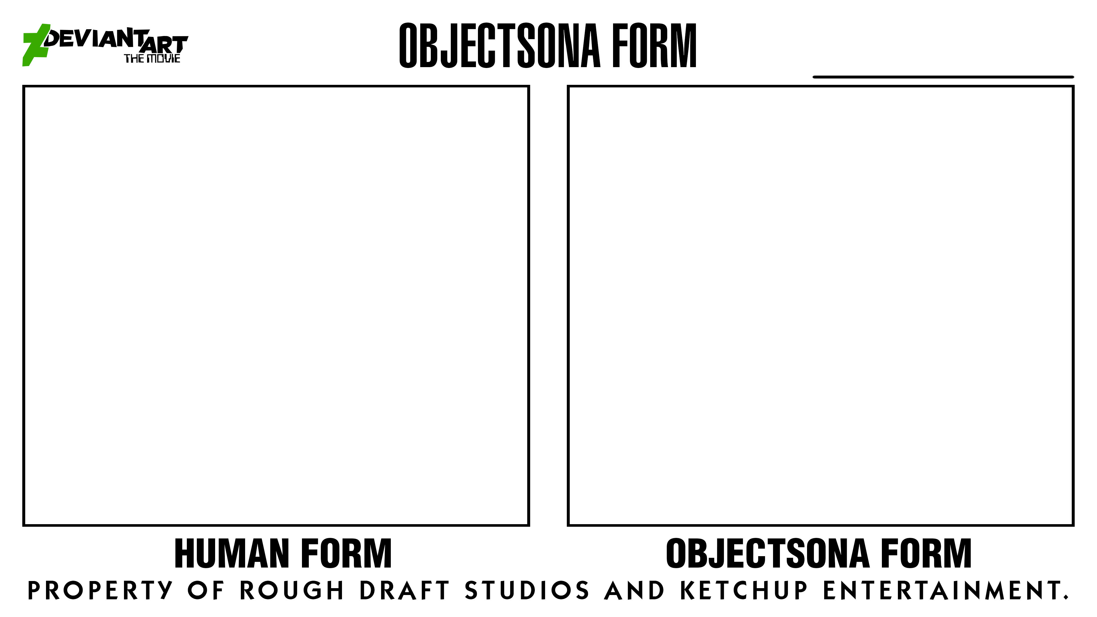Objectsona Generator DeviantArt: The Movie - Objectsona Form Template by Vissy1 on DeviantArt