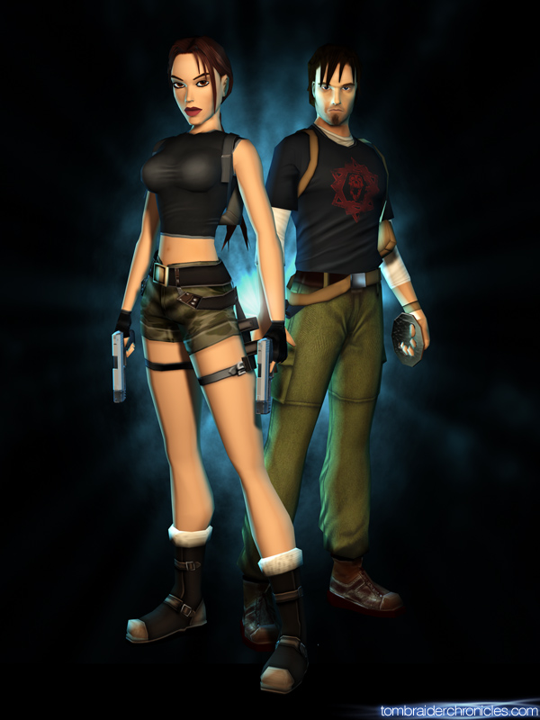 kurtis trent and Lara Croft