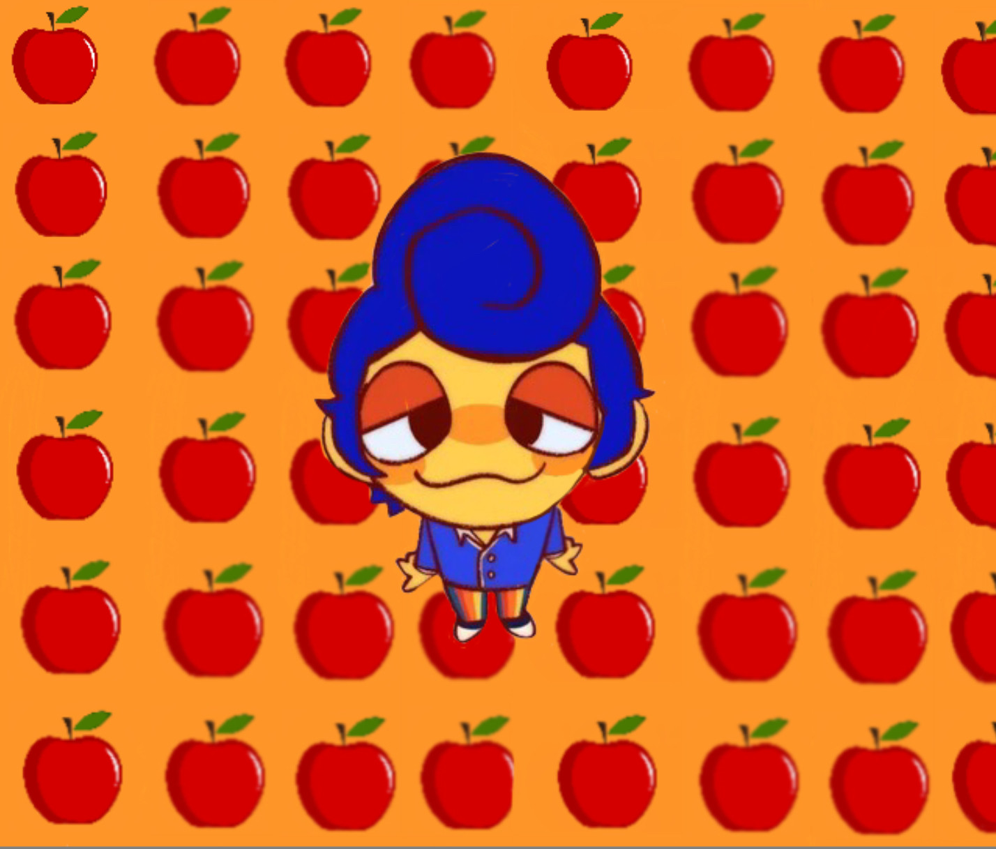 Wally Darling apple background