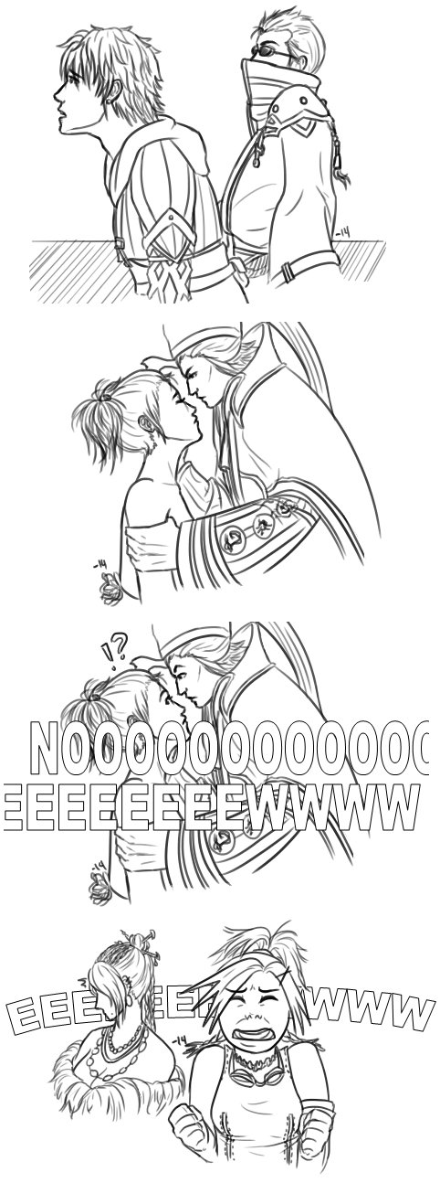 FFX doodles - STOP THE WEDDING