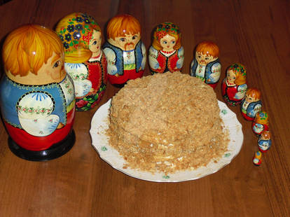 Russian honey cake (glitter) by VishKeks on DeviantArt