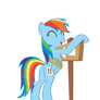 Laughing Rainbow Dash