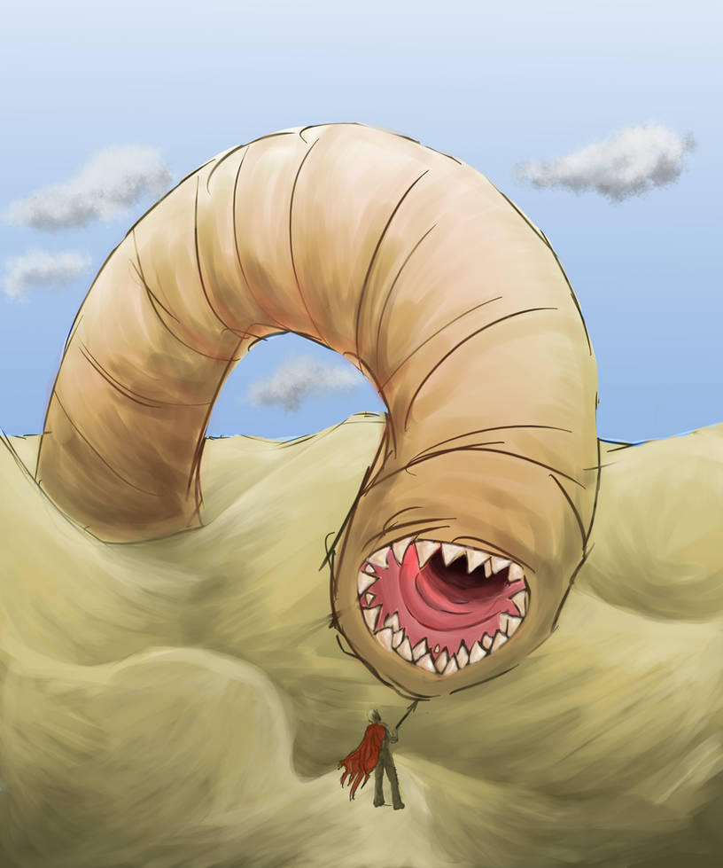 Fidget worm. Вормс боевой червь гигант.