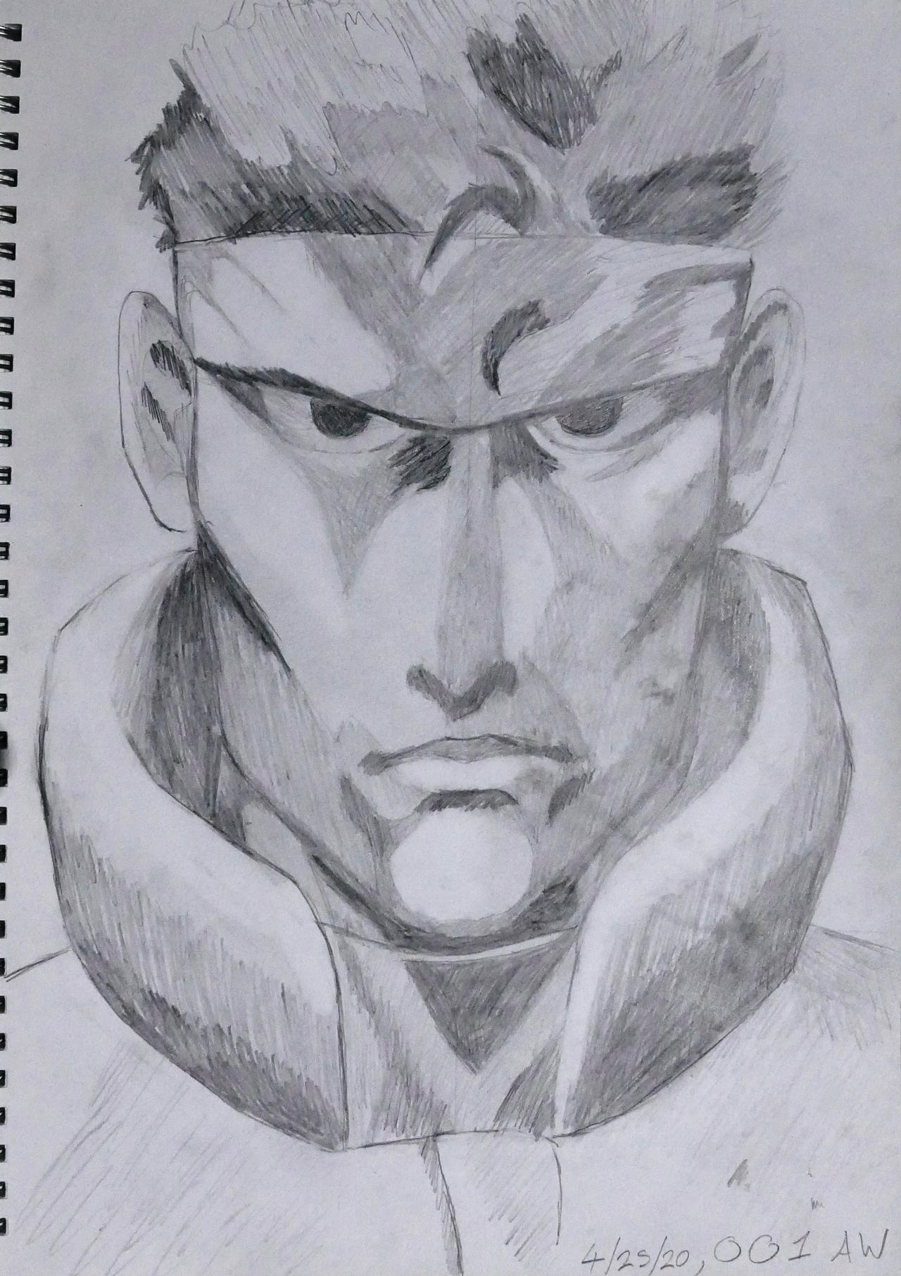 Solid Snake portrait by Westsartexperiments on DeviantArt