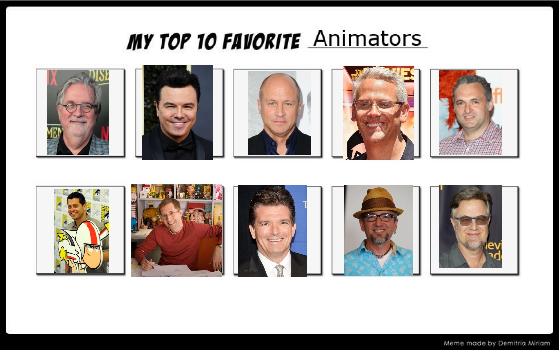 Animators Names My Top 10 Favorite Animators by Ptbf2002 on DeviantArt