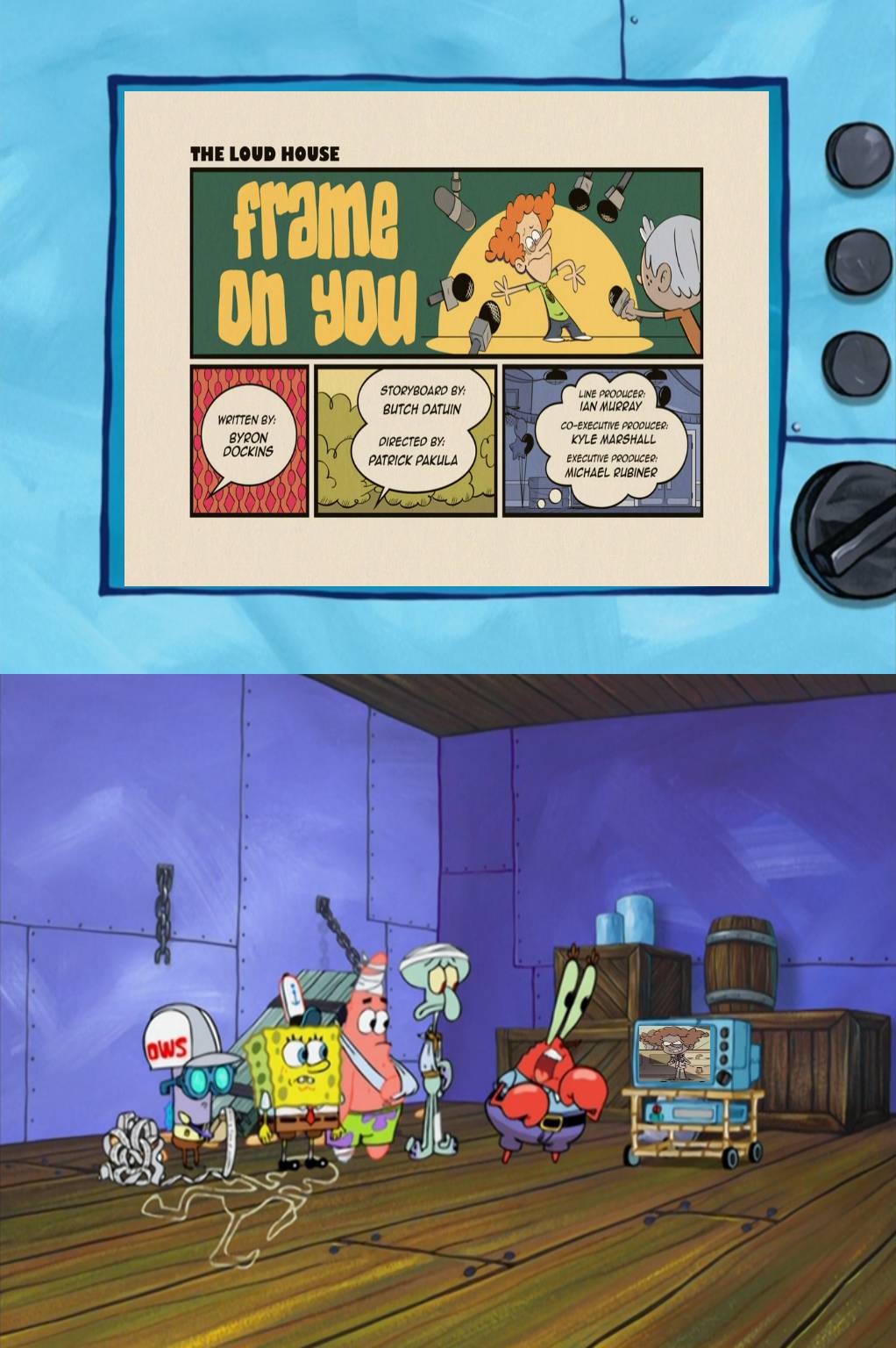 Mr Krabs and the others react to Frame On You by Ptbf2002 on DeviantArt