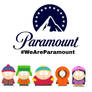 South Park Gang And The Paramount Global Logo
