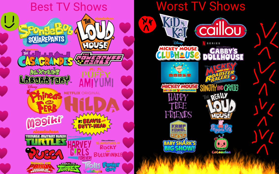 My Best And Worst TV Show List By Ptbf2002 On DeviantArt my-best-and-worst-tv-show-list-by-ptbf2002-on-deviantart