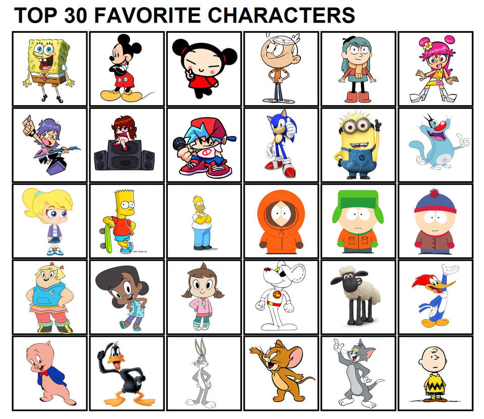 My Top 30 Favorite Characters By Ptbf2002 On Deviantart My Top 30 Favorite Characters By Ptbf2002 On Deviantart
