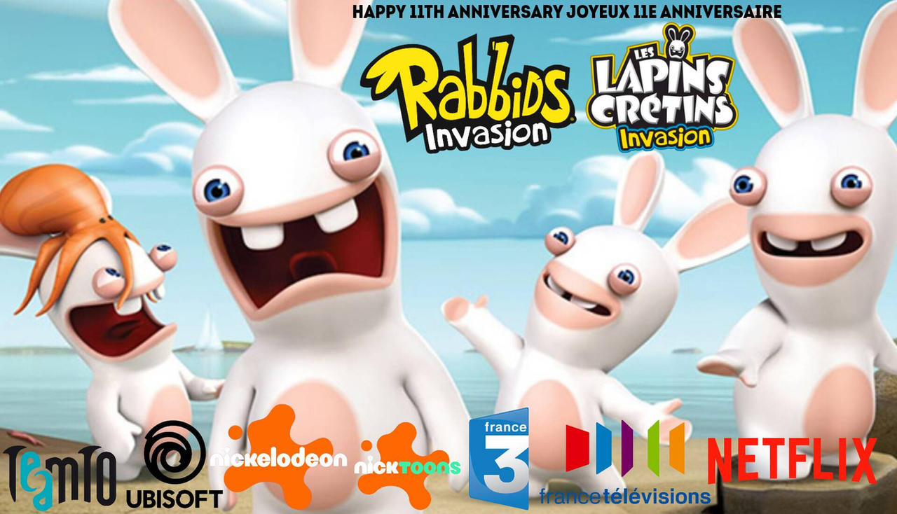 Nickelodeon Rabbids Deviantart Happy 11th anniversary Rabbids Invasion! by Ptbf2002 on DeviantArt