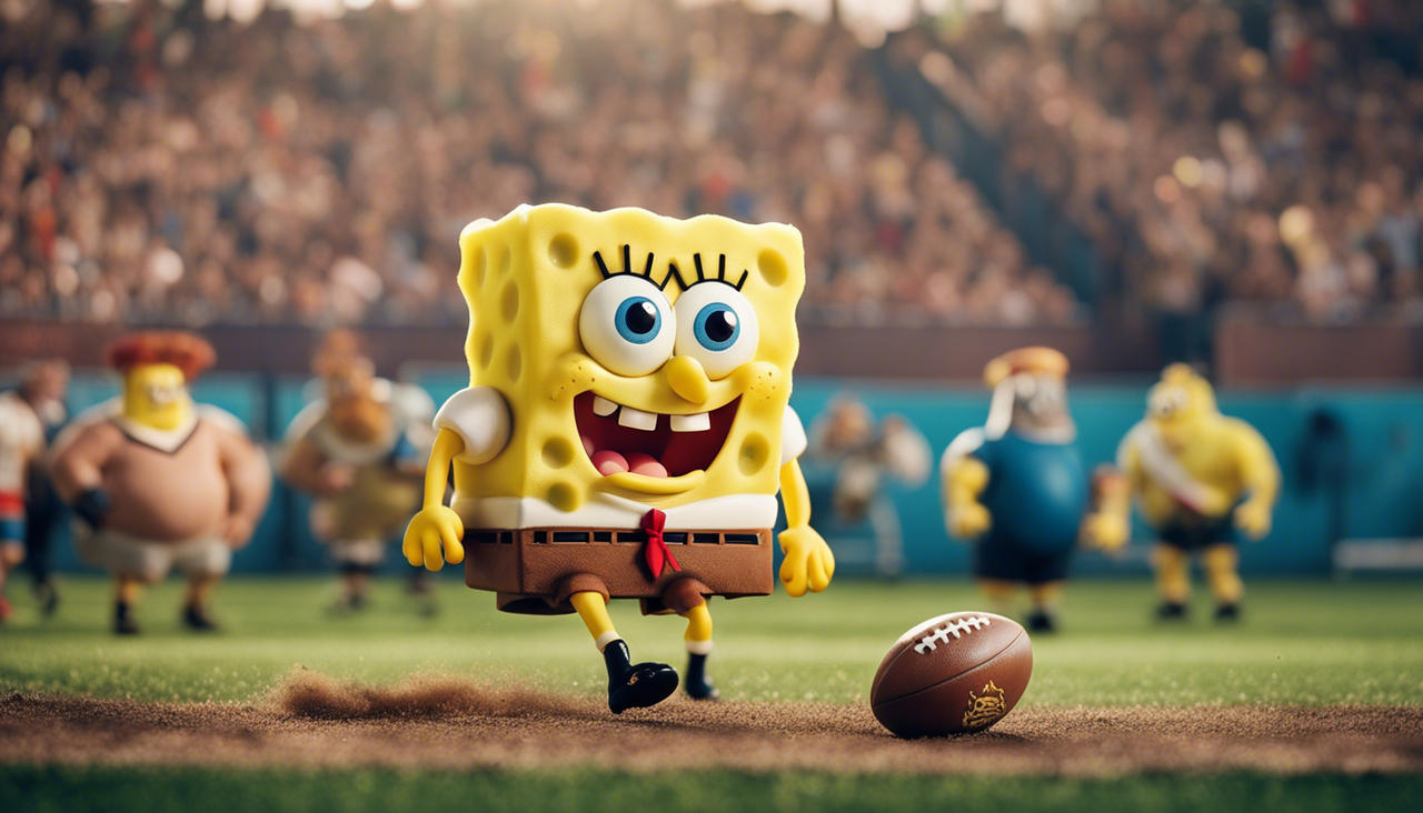 Spongebob Squarepants Playing Rugby by Ptbf2002 on DeviantArt