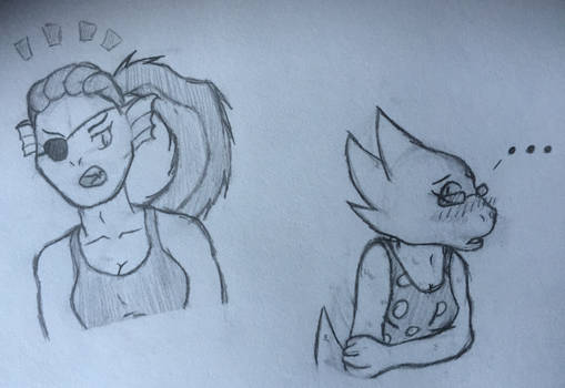 Undyne and Alphys